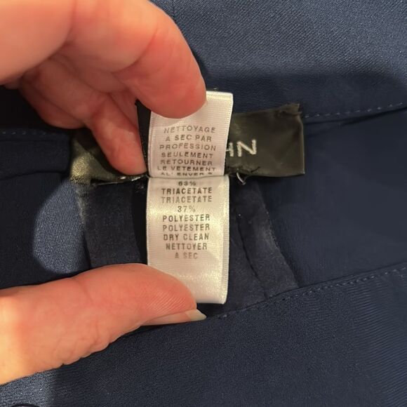 ST JOHN blue trousers dress pants made in USA 6 - Picture 9 of 9